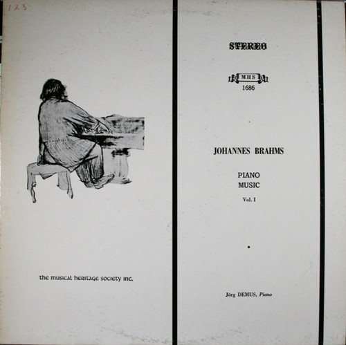 Johannes Brahms / J√∂rg Demus - Piano Music Vol. I - Musical Heritage Society - MHS 1686 - LP, Album 894703001