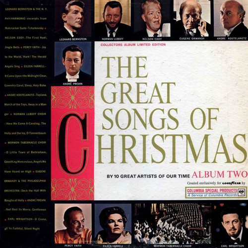 Various - The Great Songs Of Christmas - Columbia Special Products - none - LP, Album, Comp 896338241