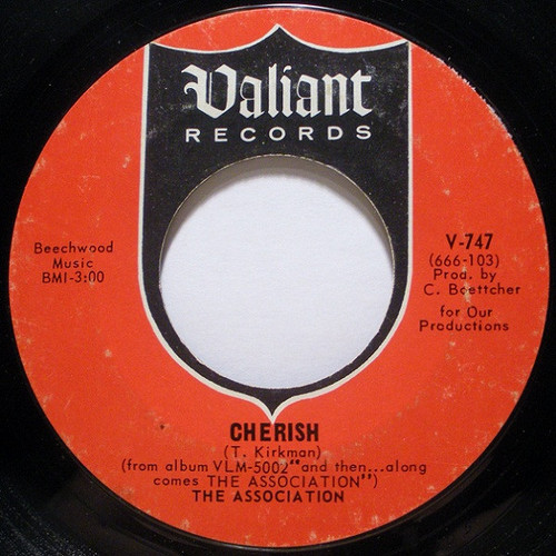 The Association (2) - Cherish - Valiant Records (2) - V-747 - 7", Single, Styrene, Pit 897061071
