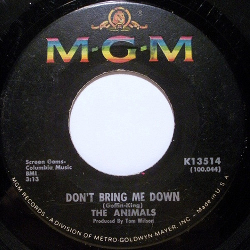 The Animals - Don't Bring Me Down (7", Single)