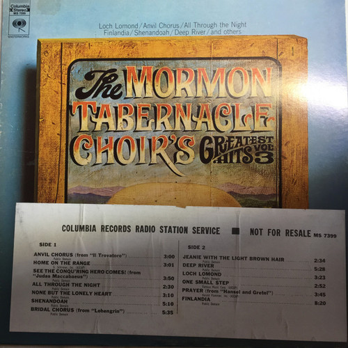 Mormon Tabernacle Choir - The Mormon Tabernacle Choir's Greatest Hits Vol. 3 (LP, Comp)