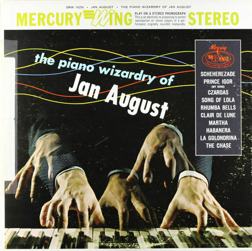 Jan August - The Piano Wizardry Of Jan August (LP, Album, RE)