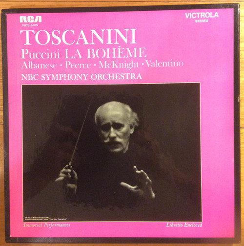 Puccini*, Arturo Toscanini, Licia Albanese, Jan Peerce - La Bohème  (Complete) (2xLP, RE + Box)