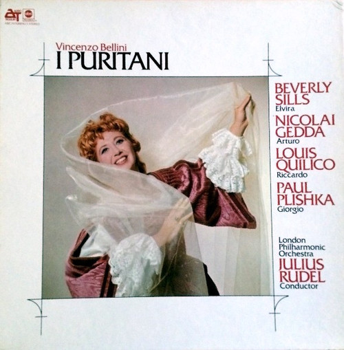 Vincenzo Bellini - Beverly Sills, Nicolai Gedda, Louis Quilico, London Philharmonic Orchestra*, Julius Rudel - I Puritani (3xLP + Box)