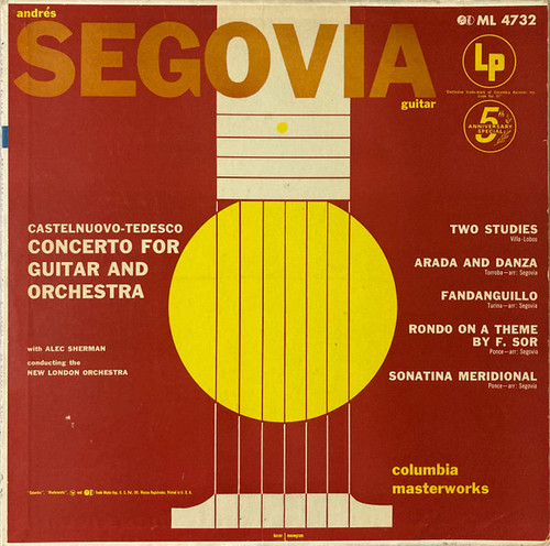 Segovia* With The New London Orchestra / Alec Sherman - Concerto And Solos (LP)