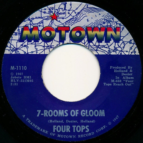 Four Tops - 7-Rooms Of Gloom (7", Single)