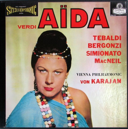 Verdi*, Tebaldi*, MacNeil*, Bergonzi*, Simionato*, Von Karajan*, Vienna Philharmonic* - Aïda (3xLP, Album + Box)
