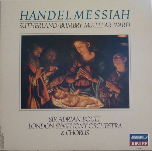 Georg Friedrich H√§ndel, Joan Sutherland, Kenneth McKellar, Grace Bumbry, David Ward (7), The London Symphony Orchestra & London Symphony Chorus, Sir Adrian Boult - Messiah - London Records - JL 42007 - 2xLP, RE 904196228