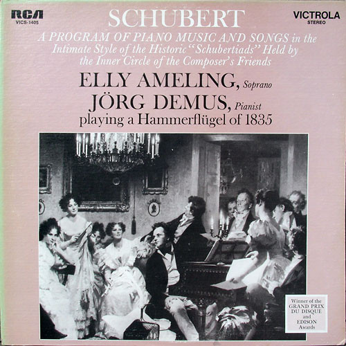 Schubert* – Elly Ameling, Jörg Demus - A Program Of Piano Music And Songs (LP)