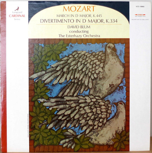 Wolfgang Amadeus Mozart - March in D Major, Divertimento in D Major (LP)