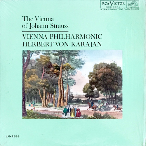 Vienna Philharmonic*, Herbert von Karajan - The Vienna Of Johann Strauss (LP, Album, Mono)