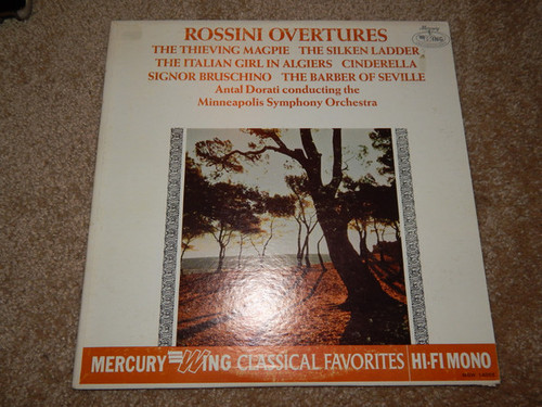 Rossini* - Overtures (LP, Album, Mono)