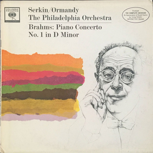 Rudolf Serkin / Eugene Ormandy Conducts The Philadelphia Orchestra / Brahms* - Piano Concerto No.1 In D Minor (LP, Mono)