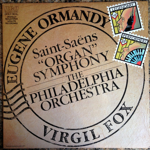 Camille Saint-Saëns, Eugene Ormandy, Virgil Fox, The Philadelphia Orchestra - Symphony No. 3 in C Minor, Op. 78 ("Organ") (LP, Album, RM)