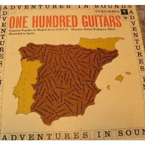 Orquesta Popular De Madrid De La O.N.C.E., Rafael Rodriguez Albert* - One Hundred Guitars (LP)