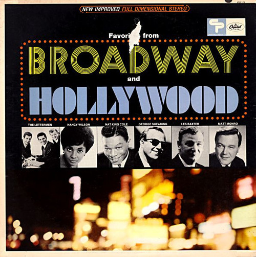 Various - Favorites From Broadway And Hollywood - Capitol Records, Capitol Records, Creative Products, Creative Products - SL-6513, 6513 - LP, Comp 909264713