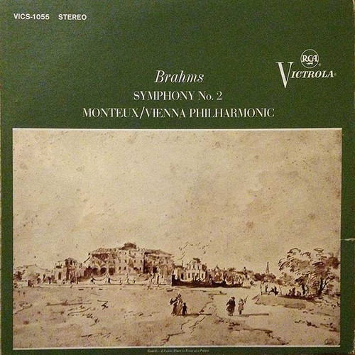 Brahms*, Pierre Monteux, The Vienna Philharmonic* - Symphony No. 2 In D, Op, 73 (LP, RE)