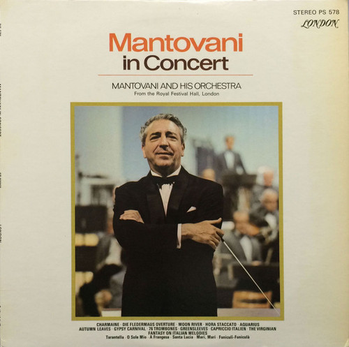 Mantovani And His Orchestra - Mantovani In Concert - London Records - PS 578 - LP, Album 910334137