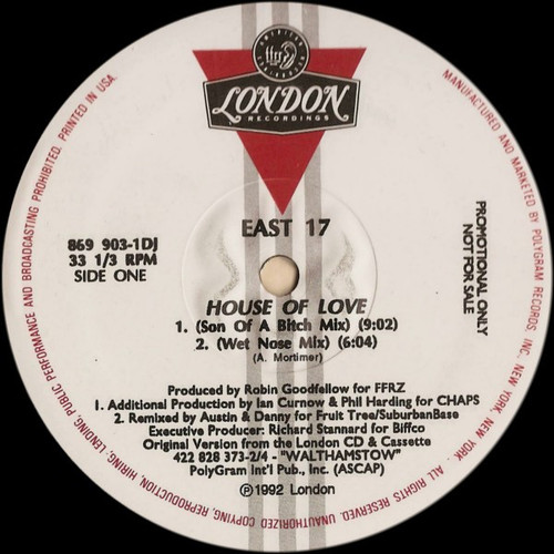 East 17 - House Of Love (12", Promo)