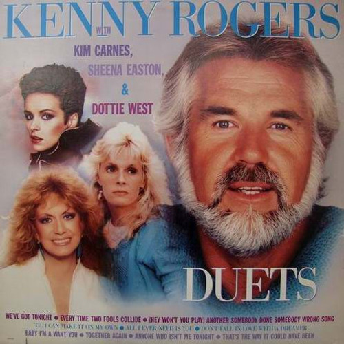 Kenny Rogers With Kim Carnes, Sheena Easton & Dottie West - Duets - Liberty - LO-51154 - LP, Comp 911002184