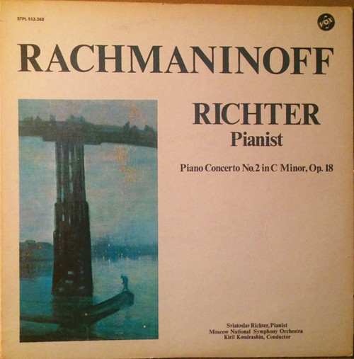 Rachmaninoff*, Sviatoslav Richter, Moscow National Symphony Orchestra*, Kiril Kondrashin - Piano Concerto No. 2 In C Minor, Op. 18 (LP, Album)