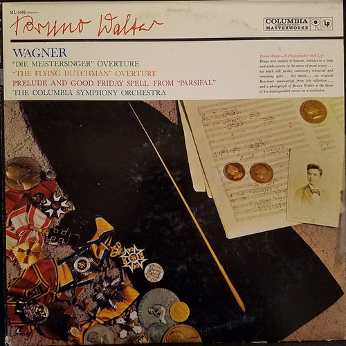 Richard Wagner, Bruno Walter - Flying Dutchman & Die Meistersinger Overtures [and] Prelude & Good Friday Spell From Parsifal (LP, Mono)