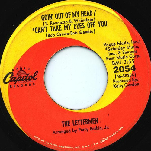 The Lettermen - Goin' Out Of My Head / Can't Take My Eyes Off You (7", Single, Scr)