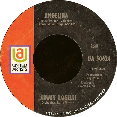 Jimmy Roselli - Angelina / I'm Coming Home, Los Angeles (7")