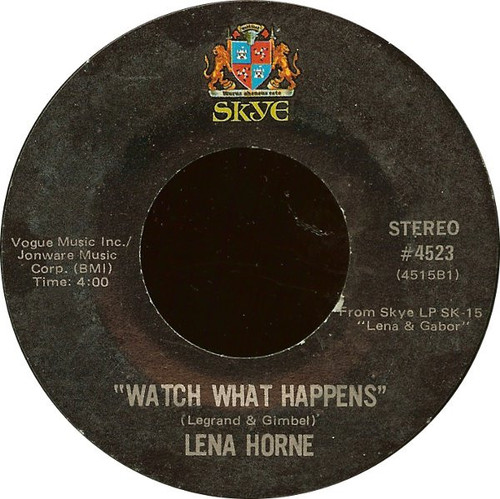 Lena Horne - Rocky Raccoon / Watch What Happens (7")
