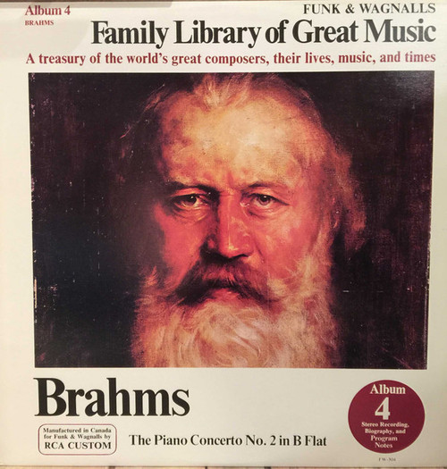 Johannes Brahms - The Piano Concerto No. 2 In B Flat - RCA Custom - FW-304 - LP, Album 913260260