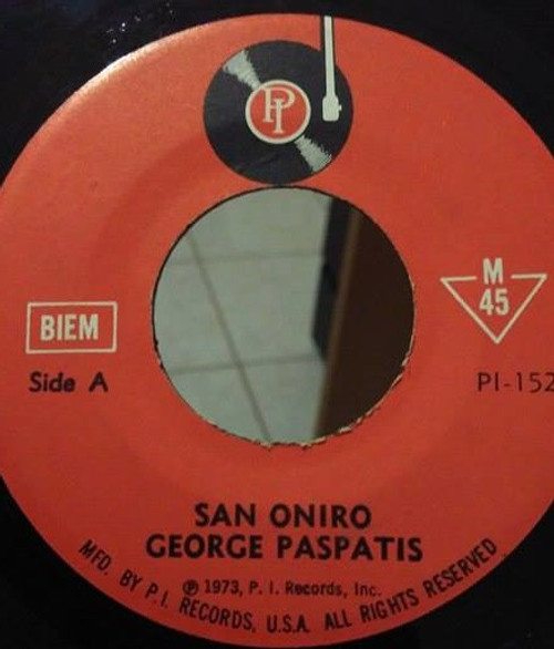George Paspatis* - San Oniro (7")