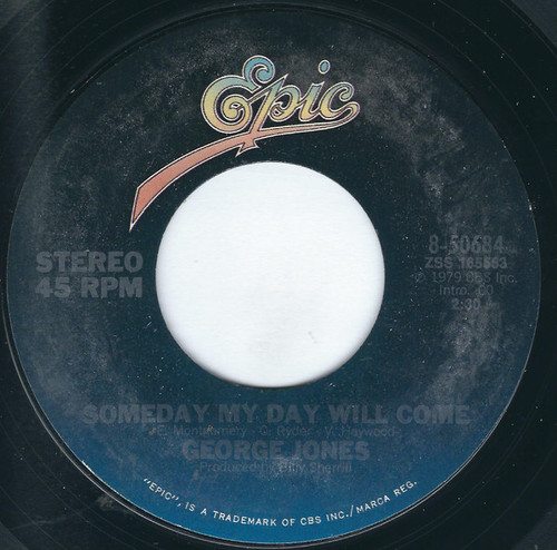 George Jones (2) - Someday My Day Will Come (7", Styrene, Ter)