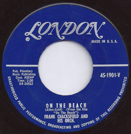 Frank Chacksfield & His Orch.* - A Paris Valentine / On The Beach (7")