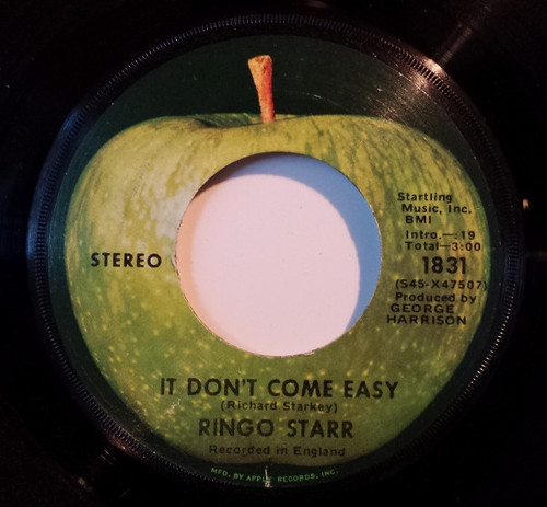 Ringo Starr - It Don't Come Easy  - Apple Records - 1831 - 7", Single, Jac 913635946