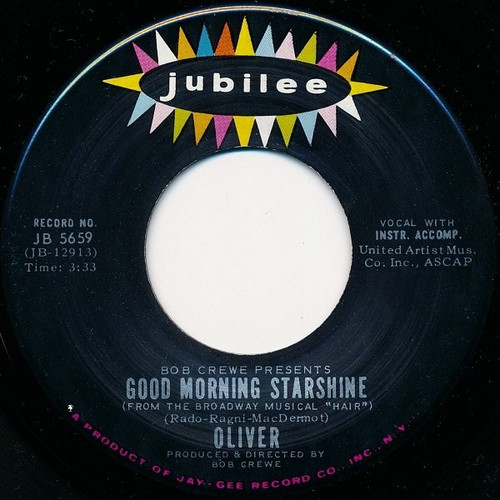 Oliver (6) - Good Morning Starshine - Jubilee - JB 5659 - 7", Single 914809336