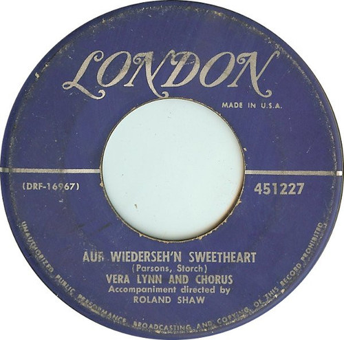 Vera Lynn - Auf Wiederseh'n Sweetheart (7", Ind)