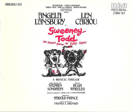 Stephen Sondheim, Angela Lansbury, Len Cariou - Sweeney Todd: The Demon Barber Of Fleet Street (Original Cast Recording) (2xCD, Album, RE)