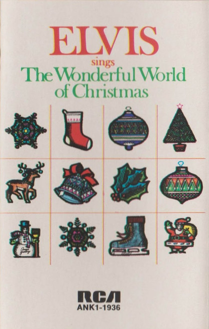 Elvis Presley - Elvis Sings The Wonderful World Of Christmas - RCA - ANK1-1936 - Cass, Album, RE 922039257