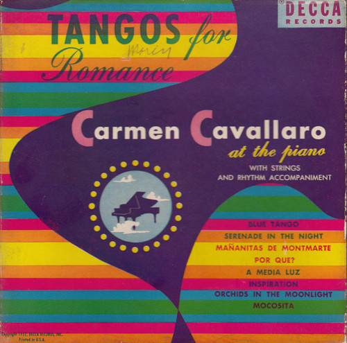 Carmen Cavallaro - Tangos For Romance - Decca - 9-335 - 4x7", Album + Box 922302387