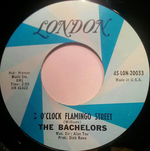 The Bachelors - 3 O'Clock Flamingo Street (7", Single)