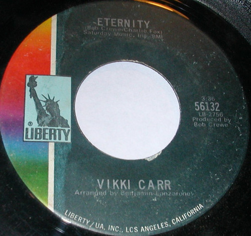 Vikki Carr - Eternity / I Will Wait For Love - Liberty - 56132 - 7", Single 922399261