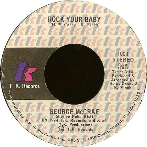 George McCrae - Rock Your Baby (7", Single, Styrene, PRC)