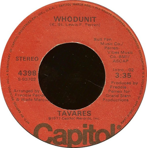 Tavares - Whodunit / Fool Of The Year (7", Los)