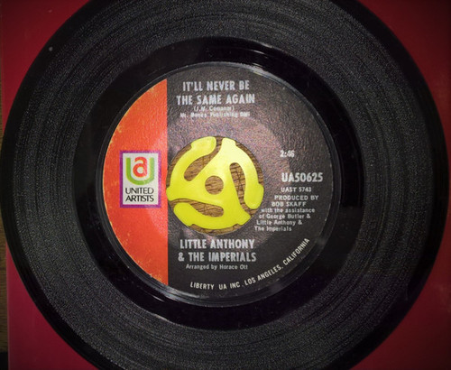 Little Anthony & The Imperials - It'll Never Be The Same Again / Don't Get Close (7", Single)