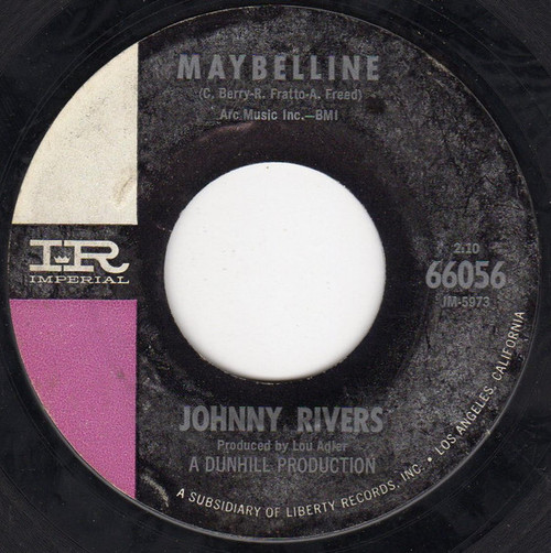 Johnny Rivers - Maybelline / Walk Myself On Home (7", Styrene)