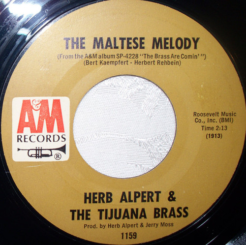 Herb Alpert & The Tijuana Brass - The Maltese Melody / Country Lake (7")