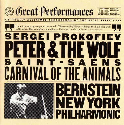 New York Philharmonic* / Bernstein* - Peter And The Wolf / The Carnival Of The Animals (CD, Album)