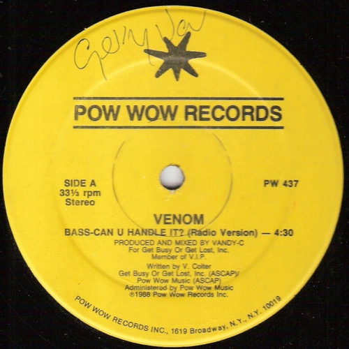 Venom (6) - Bass-Can U Handle It? (12")
