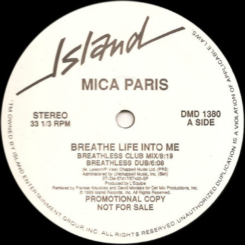 Mica Paris - Breathe Life Into Me (12", Promo)