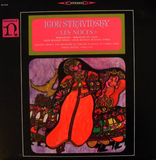 Igor Stravinsky, Orchestre Du Théâtre National De L'Opéra, Paris*, Pierre Boulez - Les Noces (LP, RE)